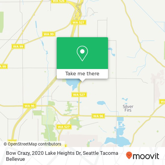 Mapa de Bow Crazy, 2020 Lake Heights Dr