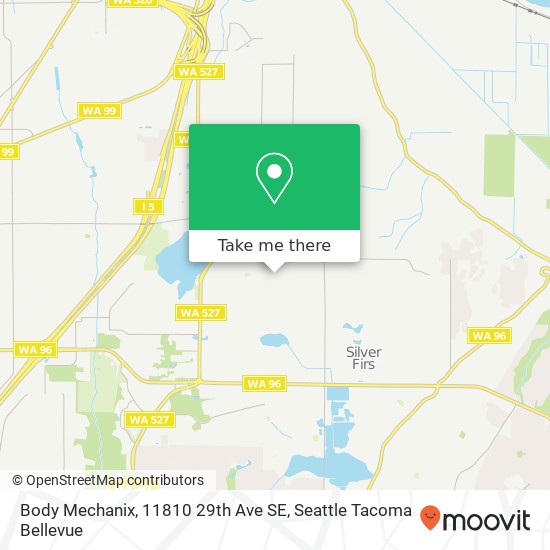 Mapa de Body Mechanix, 11810 29th Ave SE