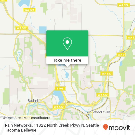 Rain Networks, 11822 North Creek Pkwy N map