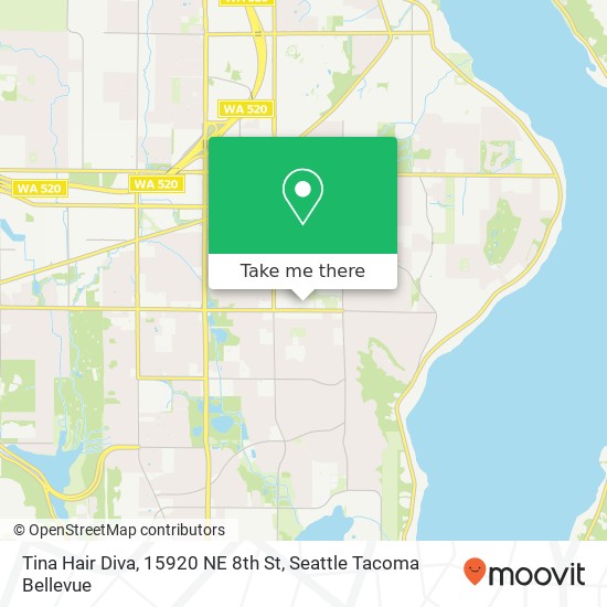 Tina Hair Diva, 15920 NE 8th St map