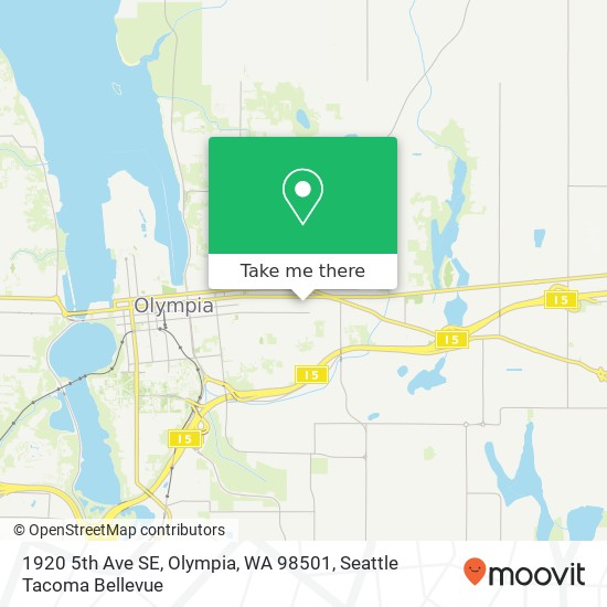 Mapa de 1920 5th Ave SE, Olympia, WA 98501