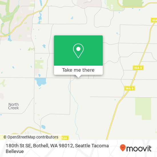 Mapa de 180th St SE, Bothell, WA 98012