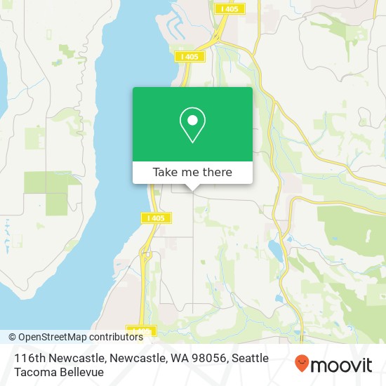 Mapa de 116th Newcastle, Newcastle, WA 98056
