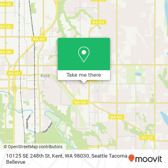 Mapa de 10125 SE 248th St, Kent, WA 98030