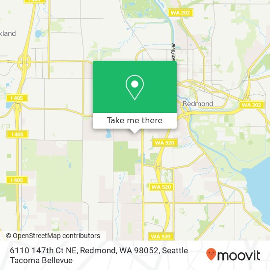 6110 147th Ct NE, Redmond, WA 98052 map