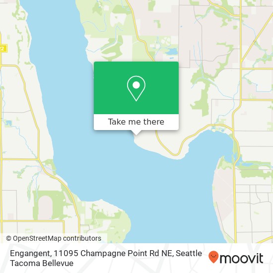 Mapa de Engangent, 11095 Champagne Point Rd NE