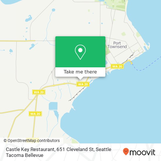 Mapa de Castle Key Restaurant, 651 Cleveland St