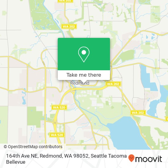 164th Ave NE, Redmond, WA 98052 map