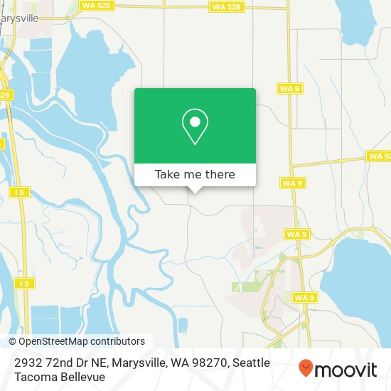 Mapa de 2932 72nd Dr NE, Marysville, WA 98270