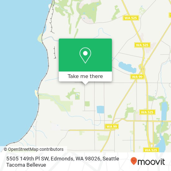 Mapa de 5505 149th Pl SW, Edmonds, WA 98026