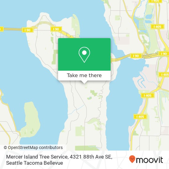 Mercer Island Tree Service, 4321 88th Ave SE map