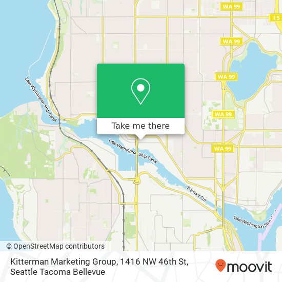 Mapa de Kitterman Marketing Group, 1416 NW 46th St