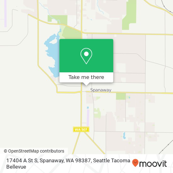 17404 A St S, Spanaway, WA 98387 map