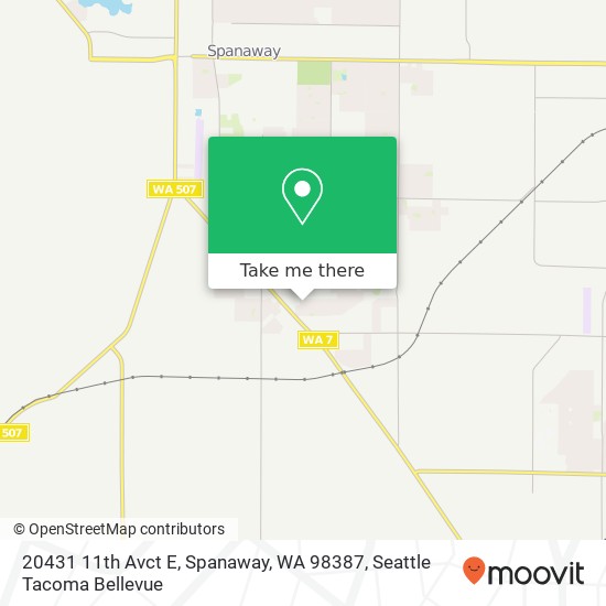 20431 11th Avct E, Spanaway, WA 98387 map