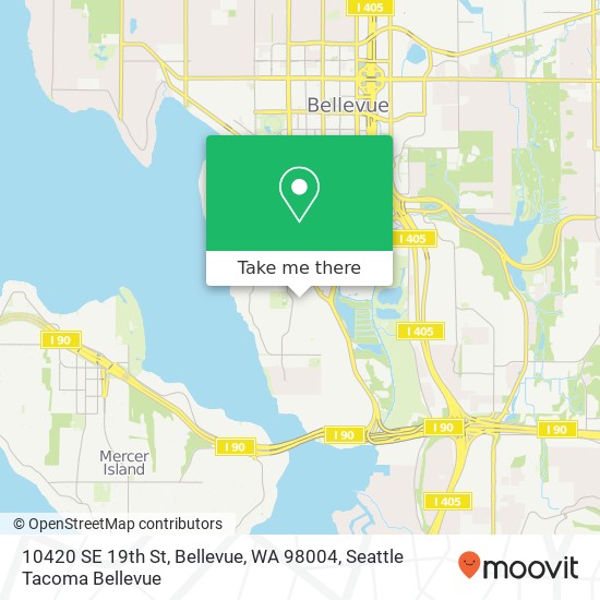 10420 SE 19th St, Bellevue, WA 98004 map