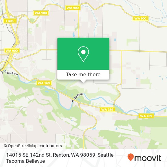 Mapa de 14015 SE 142nd St, Renton, WA 98059