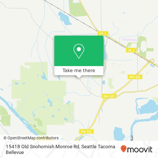 Mapa de 15418 Old Snohomish Monroe Rd, Snohomish, WA 98290