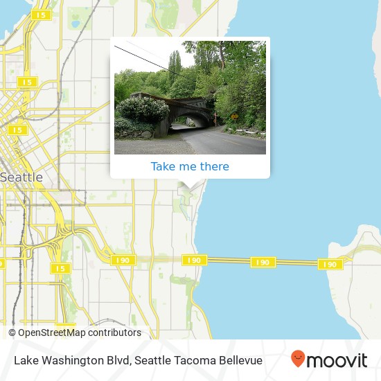 Mapa de Lake Washington Blvd, Seattle, WA 98122