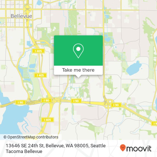 13646 SE 24th St, Bellevue, WA 98005 map