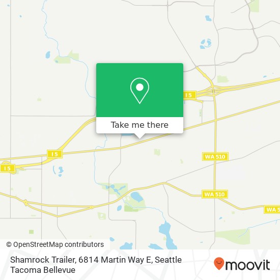 Mapa de Shamrock Trailer, 6814 Martin Way E