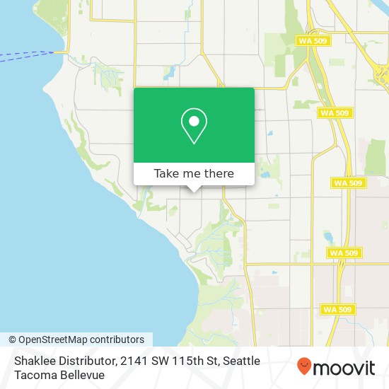 Shaklee Distributor, 2141 SW 115th St map