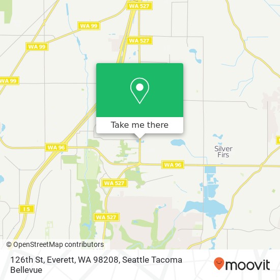 Mapa de 126th St, Everett, WA 98208