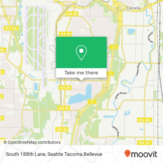 South 188th Lane map