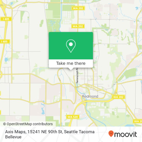 Axis Maps, 15241 NE 90th St map