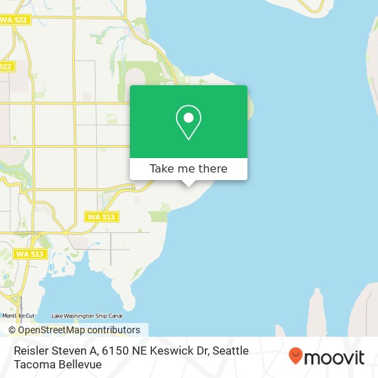 Mapa de Reisler Steven A, 6150 NE Keswick Dr