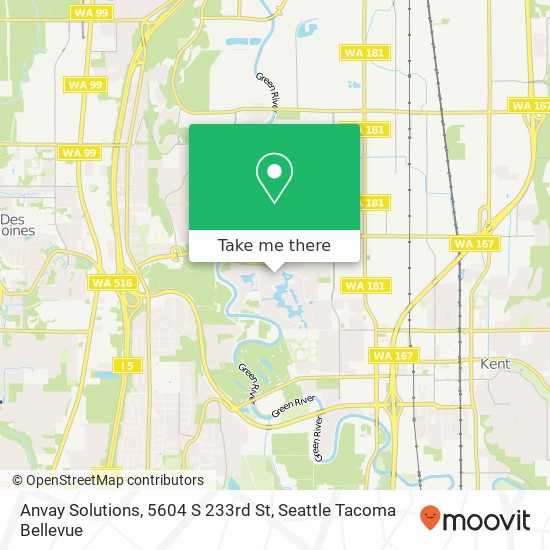 Mapa de Anvay Solutions, 5604 S 233rd St