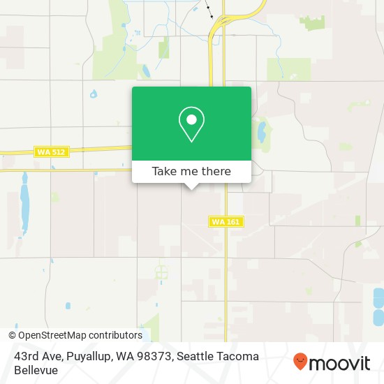 Mapa de 43rd Ave, Puyallup, WA 98373