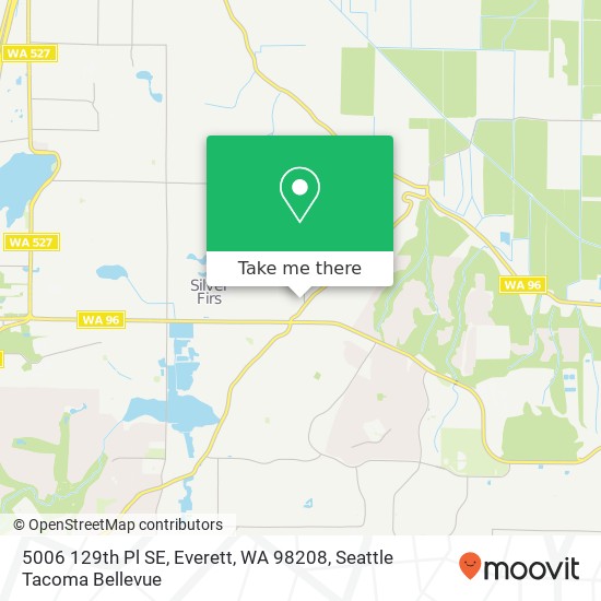 Mapa de 5006 129th Pl SE, Everett, WA 98208