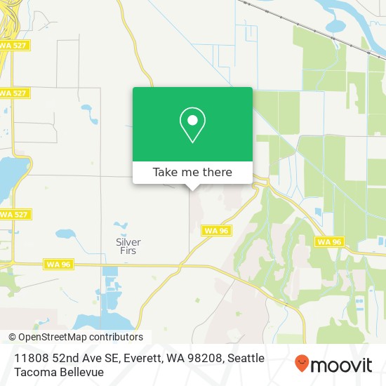 Mapa de 11808 52nd Ave SE, Everett, WA 98208