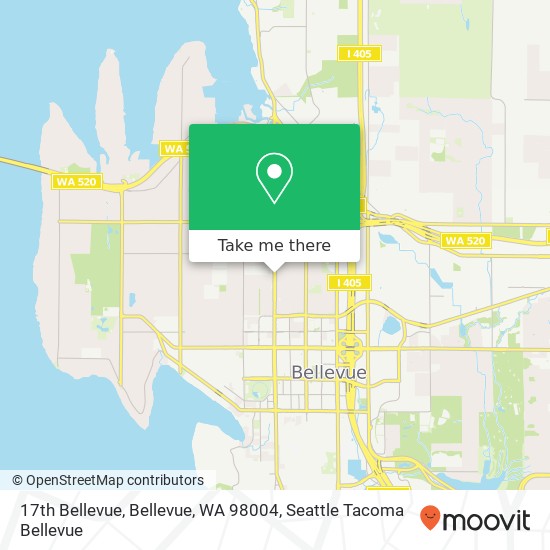 17th Bellevue, Bellevue, WA 98004 map