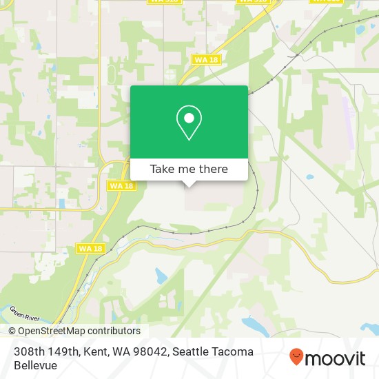 Mapa de 308th 149th, Kent, WA 98042