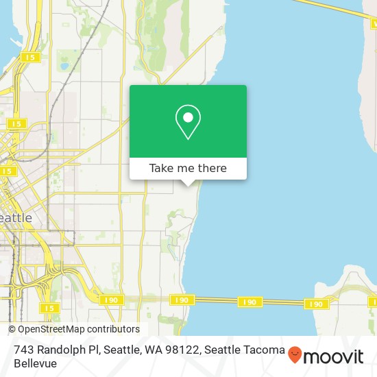 Mapa de 743 Randolph Pl, Seattle, WA 98122
