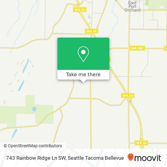 Mapa de 743 Rainbow Ridge Ln SW, Port Orchard, WA 98367