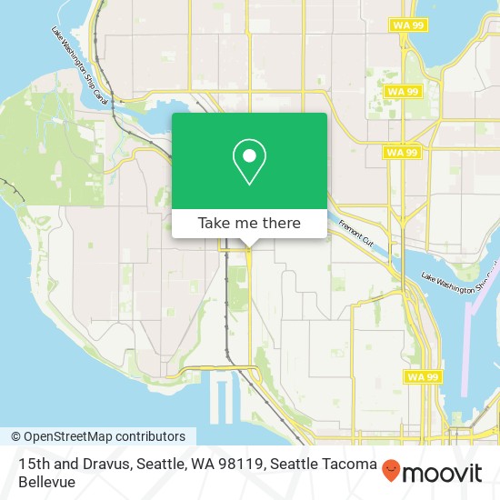 15th and Dravus, Seattle, WA 98119 map