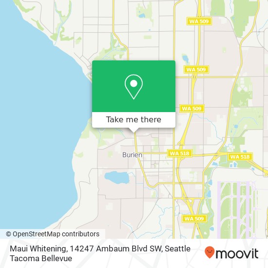 Maui Whitening, 14247 Ambaum Blvd SW map