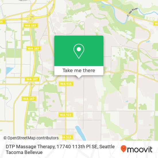 Mapa de DTP Massage Therapy, 17740 113th Pl SE