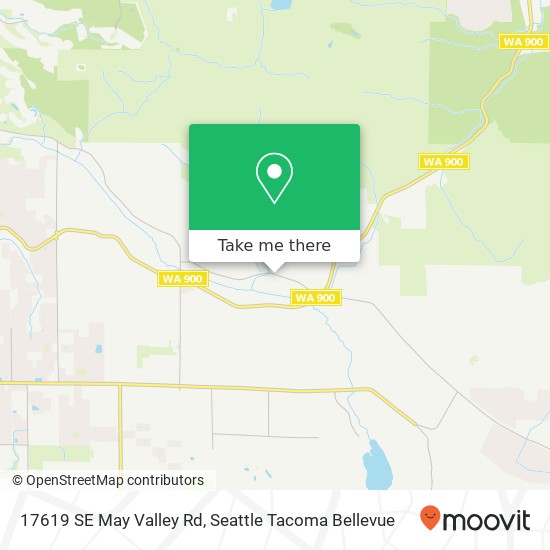 Mapa de 17619 SE May Valley Rd, Renton, WA 98059