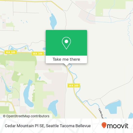 Mapa de Cedar Mountain Pl SE, Maple Valley, WA 98038