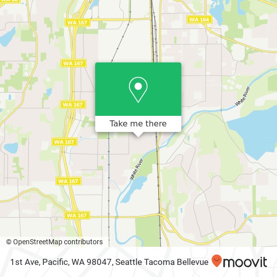 Mapa de 1st Ave, Pacific, WA 98047