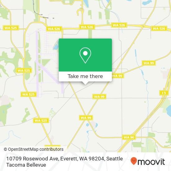 10709 Rosewood Ave, Everett, WA 98204 map