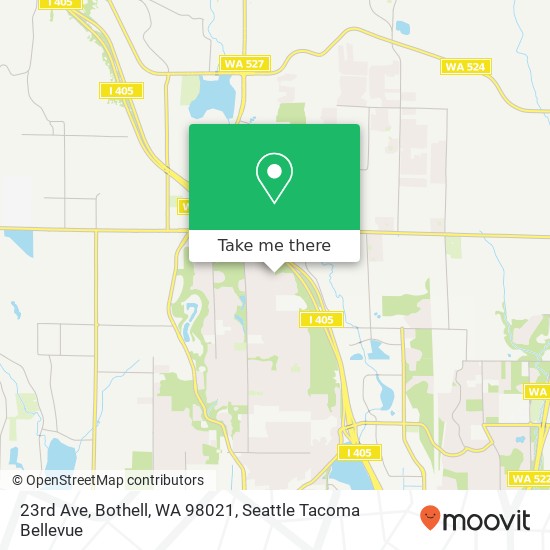 23rd Ave, Bothell, WA 98021 map