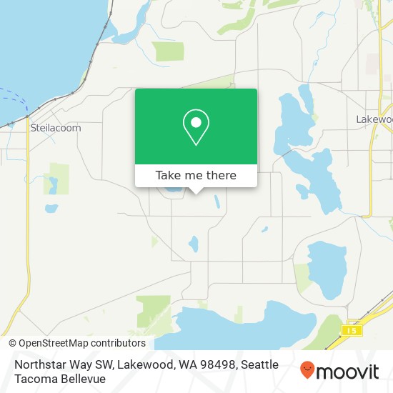 Northstar Way SW, Lakewood, WA 98498 map