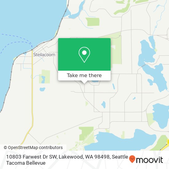 Mapa de 10803 Farwest Dr SW, Lakewood, WA 98498