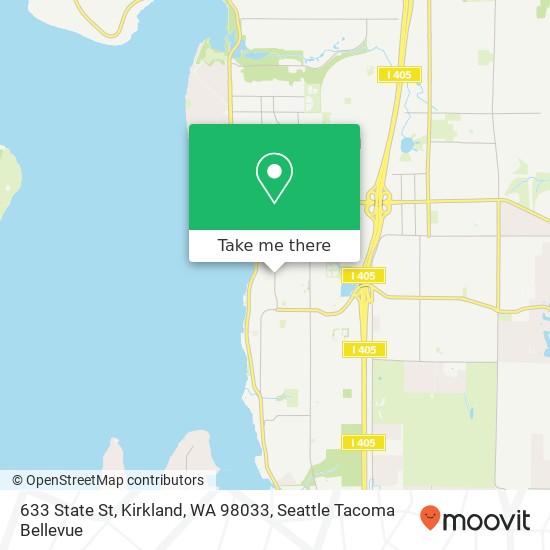 Mapa de 633 State St, Kirkland, WA 98033