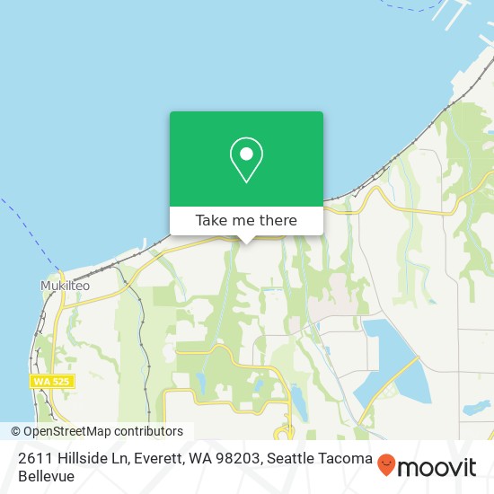 2611 Hillside Ln, Everett, WA 98203 map