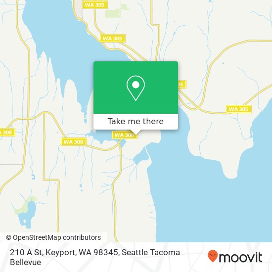 Mapa de 210 A St, Keyport, WA 98345